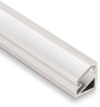 5 x LED Hoekprofiel-66 ALU geëloxeerd / opaal 2m voor LED strips