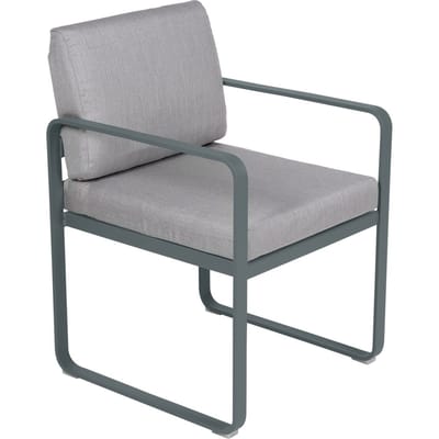 Fermob BELLEVIE fauteuil voor de eethoek - 26 stormgrijs mat - 79 Flanelgrijs