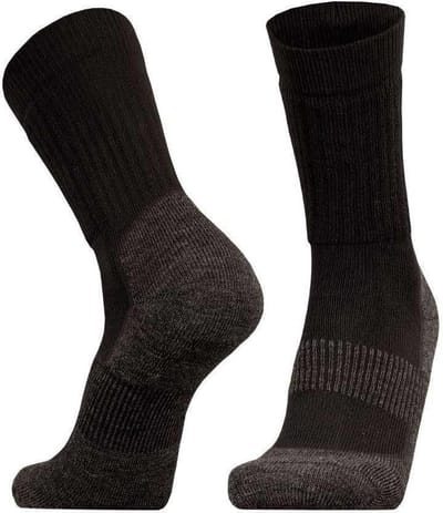 Uphillsport Wandelsokken Operator Halfhoog Bamboe Zwart Mt 39-42
