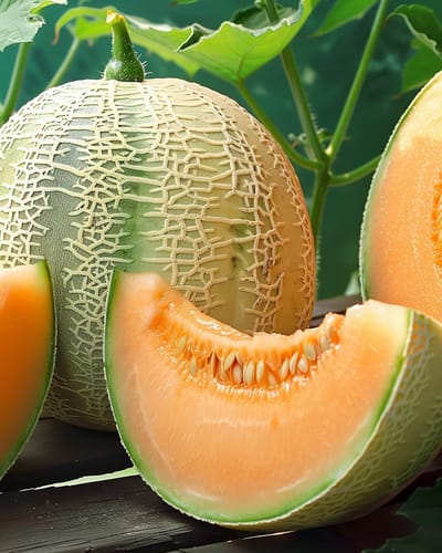 Meloen Zaden Oranje Ananas Cucumis Melo Eenjarig