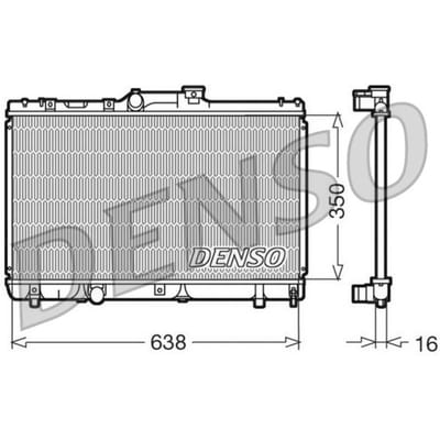 Radiator, motorkoeling DENSO DRM50013