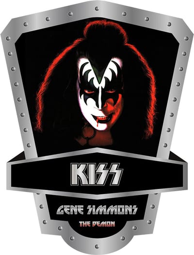 Signs USA - Muziek schild - hoog - Kiss - Gene Simmons - 40 x 52,5 cm