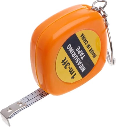 Sleutelhanger Rolmaat I Meetlint Sleutelhanger I Meetbereik 1 Meter I In CM En inch I Kleur Assorti