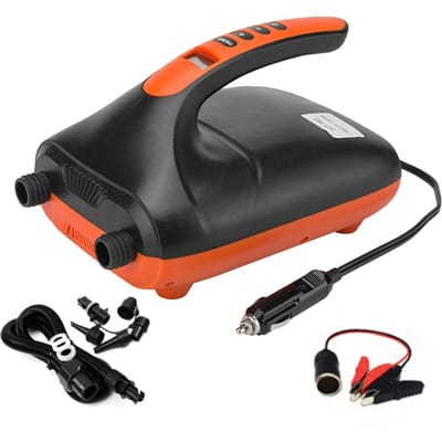 Pompe à Air Portable à Double étage 20PSI, avec 6 buses, pompe gonflable, supporte entièrement l'inflation et la déflation 20PSI Dual Stage Pump