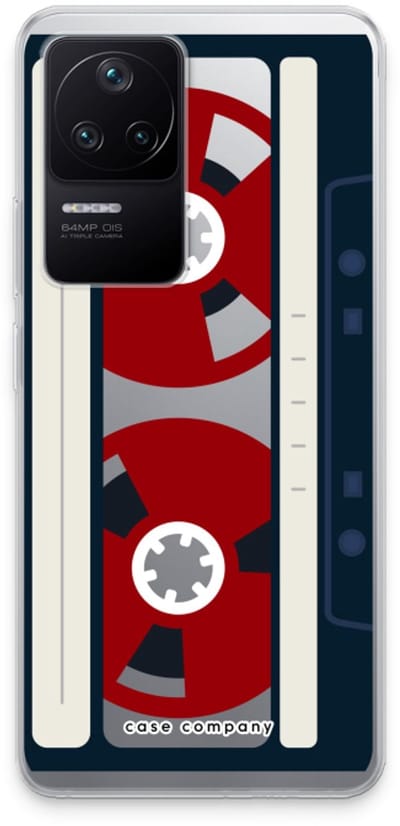 Case Company® - Hoesje geschikt voor Xiaomi Poco F4 hoesje - Here's your tape - Soft Cover Telefoonhoesje - Bescherming aan alle Kanten en Schermrand