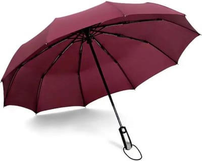 Nivard Moderne Stormparaplu - Opvouwbaar - Windproof Paraplu - Stormproef - Automatisch Uitklapbaar - Umbrella - Rood