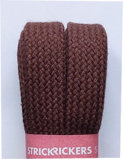 Strickers Veter - Middel Bruin - Plat - Extra Breed - Lengte 120 cm - Breedte 11 mm - Schoenveter