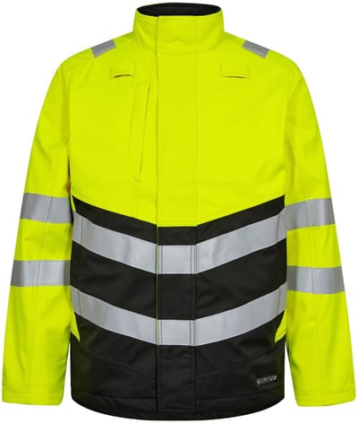 Engel Safety+ softshelljack 1324-185 - Hi-vis Yellow / Black - XS