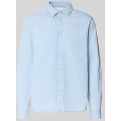 regular fit jeanshemd met kentkraag