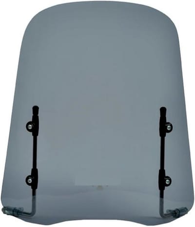 Universeel Windscherm - Scooter Windscherm - Bescherming Tegen Wind - Krasbestendig UV-bestendig - 49 x 44 cm - Transparant Zwart