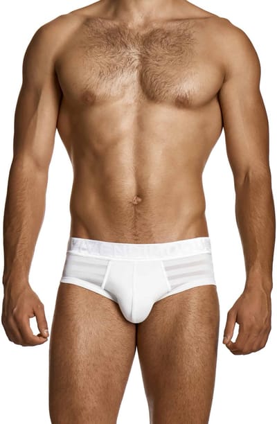 MODUS VIVENDI Athletic Classic Brief White - MAAT S - Heren Ondergoed - Slip voor Man - Mannen Brief