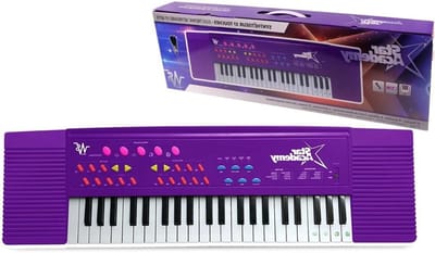 Synthesizer - Keyboard Muziekinstrument - Muziek Leren Maken - Officiële Star Academy Licentie - 37 Toetsen - Paars