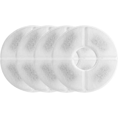 Filtres de fontaine d'eau pour chat, 4 pièces, filtres de remplacement pour fontaine à fleurs, fontaine d'eau pour chat blanc