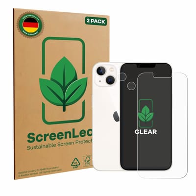 2 Stuks Screenprotector voor Apple iPhone 13 (Voor+Camera) - Hoogwaardige Beschermfolie transparant