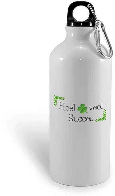 Hacebo® - Heel veel succes waterfles - Collega - werknemers - Bedankje - Cadeautje voor collega - kado - afscheids cadeau - water fles - 400ML