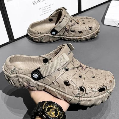 Platte Sandalen Herenschoenen 2025 Slippers Heren Tuin Platformsandalen Man Zomersandalen Mannelijke Sneakers Outdoor Slippers Huis Klompen 42 gray