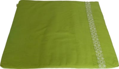 Samarali Zabuton Meditatiemat 90 x 70 x 5 cm – 100% GOTS-gecertificeerd Biologisch Katoen • Vulling van Gerecyclede Wol • Comfortabele Onderlegger voor Yoga & Meditatie