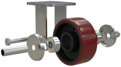 Vaste Zwenkwiel - Industrieel Wiel - Zware Belasting - Gietijzeren Constructie - 5 Inch