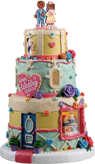 Lemax - 'Wendy's Wedding Cakes' - Verlicht gebouw - Exclusief adapter (Werkt op batterijen)