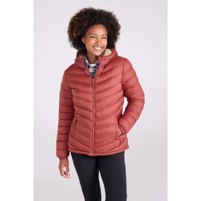 Mountain Warehouse Met imitatiebont gevoerde dames/dames jas (Roest)