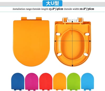 Toiletstoelhoes - Toiletdeksel - Comfort & Veiligheid - Soft Close Functie - Universele Pasvorm - Rood
