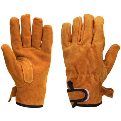 Gants ignifuges gants ignifuges Barbecue extérieur Barbecue résistant à la chaleur Camping protection orange