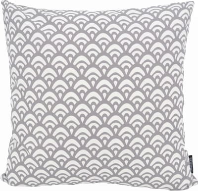 Waves Grey Kussenhoes | Katoen/Polyester | 45 x 45 cm | Grijs