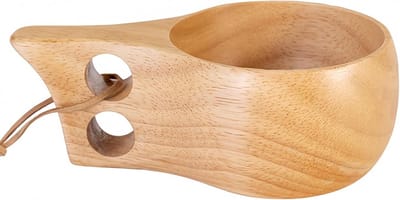 Handgemaakte Kuksa Koffiemok in Scandinavische Stijl voor Wandelen, Koken en Kamperen - Perfect Cadeau voor Buitenliefhebbers