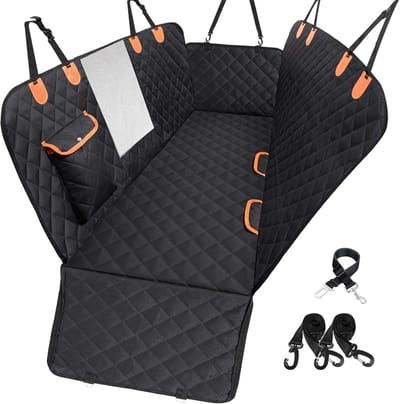 Honden autostoelhoes - Hondenmat auto - Reizen met hond - Waterdicht en krasbestendig - 54 inch breed - Zwart