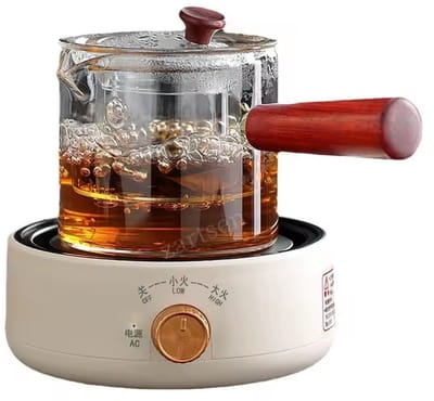 Mini Elektrisch Kookplaat - Draagbaar - Fornuis - Multifunctionele - Keramische - Infrarood - Verstelbaar Vermogen - Geschikt voor Thee, Koffie En Melk - Opzetkookplaat - 500 Watt
