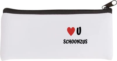 Akyol - love u schoonzus Etui - Zus - de liefste schoonzus - verjaardag - cadeautje voor zus - zus artikelen - kado - geschenk - 20 bij 9 cm