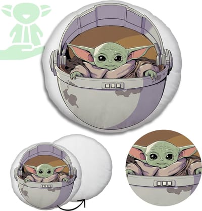Star Wars Baby Yoda Ronde Sierkussen 40x40 cm, Oeko-Tex