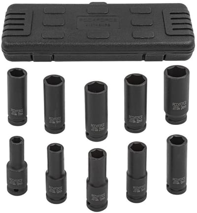 Rockforce RF-4107-5MPB - Dopsleutelset - Lang - 10-24mm - 1/2 inch