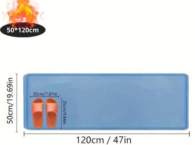 Nivard Badmat - Douchemat - Antislip - Wc Mat - Toiletmat - Badkamermat - Hemelsblauw - 50x120