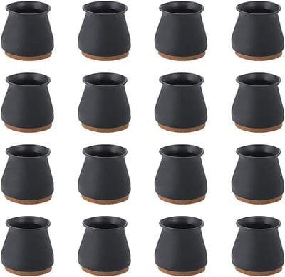16 stuks Stoelpootdoppen Beschermers - Rond en Vierkant - Stil en Krassenvrij