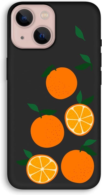 Case Company® - Hoesje geschikt voor iPhone 13 mini hoesje - Will you be my clementine - Biologisch Afbreekbaar Telefoonhoesje - Bescherming alle Kanten en Schermrand