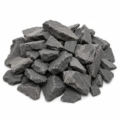 Breukstenen Grijs 3 KG – Natuurlijke Sierstenen 30-60 mm – Decoratieve Natuursteen voor Bloempotten, Tuin, Borders en Decoratie