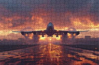 Houten Puzzel - Legpuzzel Volwassenen - Ontspanning Thuis - Siberische Stammen - 160x105 cm - Vliegtuig Thema