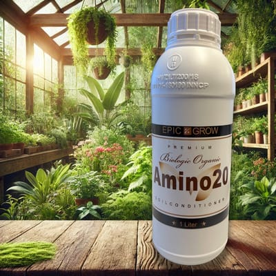 Epic Grow - Amino20 - 1 Liter - 5ml per 1L water - Plantenvoeding - Biologische Bodemverbeteraar & Groei Stimulator - Inclusief zakje met Weidebloem zaad - Voor een Sterke en Gezonde Bodem!
