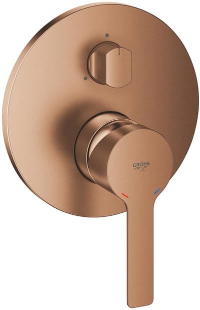 GROHE Lineare New 3-Weg Omstelling Afbouwset – Inbouw – SilkMove 46mm – Geborsteld Warm Sunset