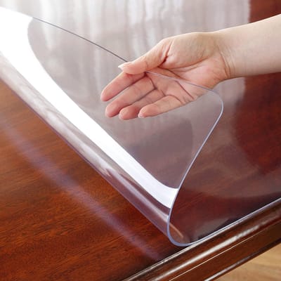 Transparante Tafelfolie 90 x 195 cm - Waterdichte PVC Tafelbescherming