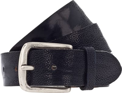Vanzetti Leren Riem 40mm Leather Belt W105 Marine Blauw