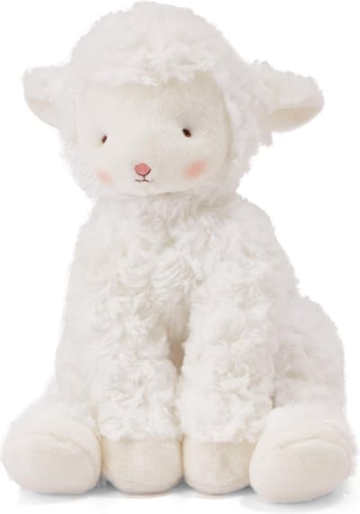 Bunnies By The Bay Kiddo het Lammetje Knuffel - Knuffeldier - Geborduurde details - Lammetje - 33 cm - Wit