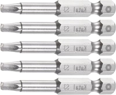 5 stuks S3 Vierkante Schroevendraaier Bit Set 1/4" Hex Schacht 50mm Magnetische Bits voor Boormachines en Elektrisch Gereedschap