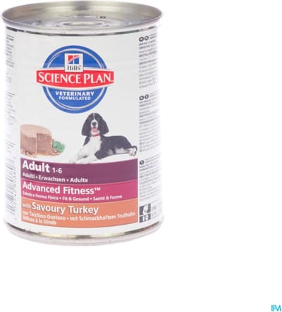 Hill's Science Plan Canine Hondenvoer Blik - Adult - Kalkoen - 370 Gram - 6 Stuks