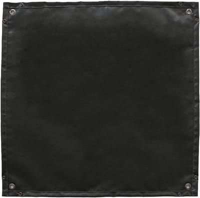 Vuurkorf Mat - Hittebestendige Onderlegger - Terras Beschermen - Herbruikbaar Duurzaam - 70 x 70 cm - Zwart
