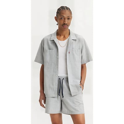 Levi's The Standard Camp Shirt Farrah Day Short Maat: XS | Casual Overhemden Outlet | Heren | Grijs
