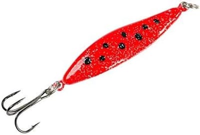 Zeeforelknipperlicht - Vis Aas - Kustvissen - Opvallende S-vorm - 24g 75mm - Rood
