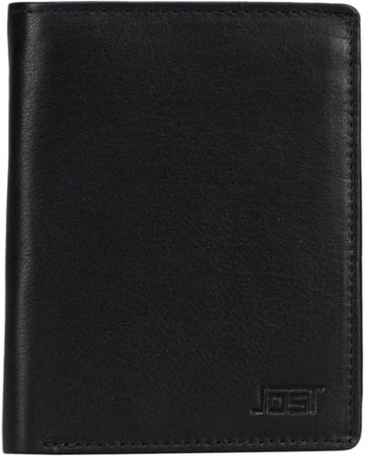 JOST Leren portemonnee Odense Wallet Black zwart