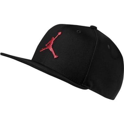 Jordan Logo Patroon Decoratieve Stof Baseballpet Unisex Hoeden Zwart AR2118-010 ONE SIZE black